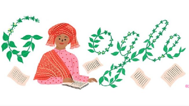 Keren! Google Doodle Tampilkan Sosok Penulis Perempuan Asal Ranah Minang