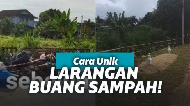 Banyak Sampah Berserakan, Warga Pakai Cara ini, Bikin Jera Pembuang Sampah