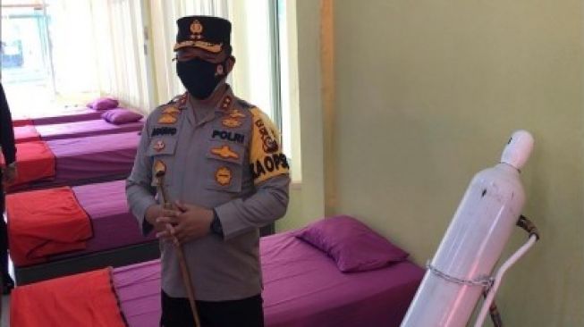 Kapolda Riau Pantau Lokasi Isoman Pasien Covid-19 di Asrama Haji