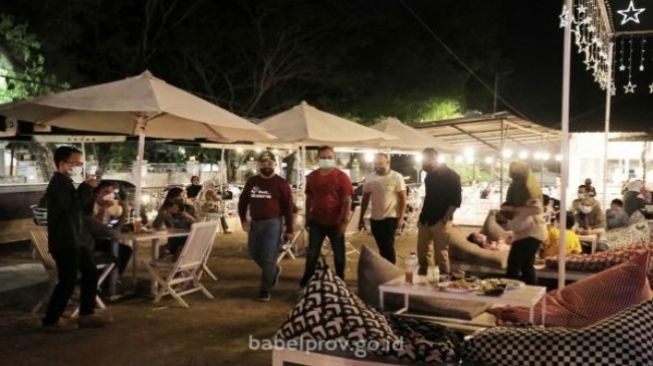 Pastikan PPKM Berjalan Baik, Forkopimda Babel Cek Sejumlah Kafe 