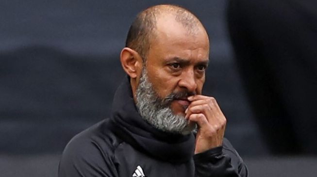 Pelatih Tottenham Hotspur, Nuno Espirito Santo. [ANDREW COULDRIDGE / POOL / AFP]