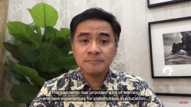 Direktur Jenderal Pendidikan Vokasi, Kementerian Pendidikan, Kebudayaan, Riset, dan Teknologi Wikan Sakarinto. [Screenshot/Dicky Prastya] 