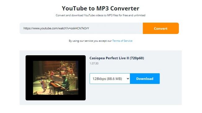 Convert youtube ke mp3