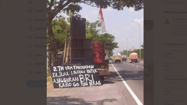 Speaker Hajatan Dijual di Pinggir Jalan (Twitter)