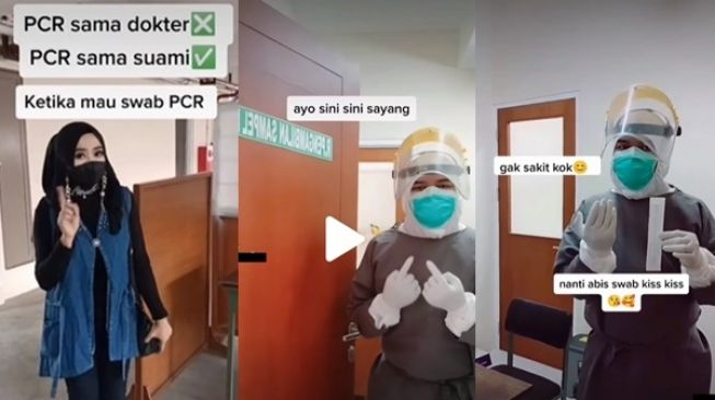 Viral Istri Maju Mundur Takut Dites PCR Sama Suami, Dirayu: Nanti Habis Swab Kiss Kiss