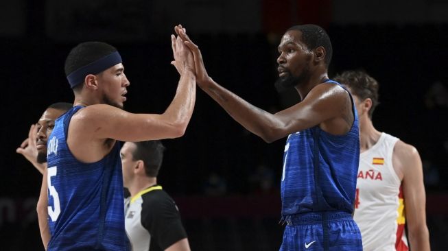 Olimpiade Tokyo: Kevin Durant Pimpin Team USA Singkirkan Spanyol di Perempatfinal