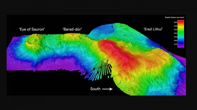 Gunung berapi bawah laut baru di Samudra Hindia. [The Conversation]