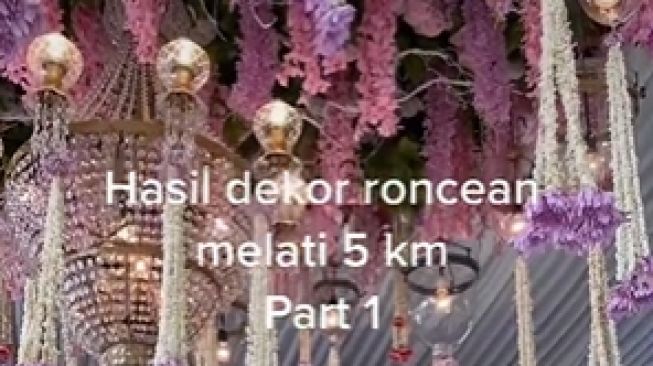 Edan, Dekorasi Pernikahan Dipenuhi Bunga Melati Sepanjang 5 Kilometer