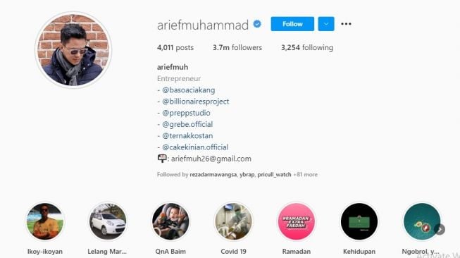 Ikoy-ikoy Arief Muhammad Buat Risih Artis Lain