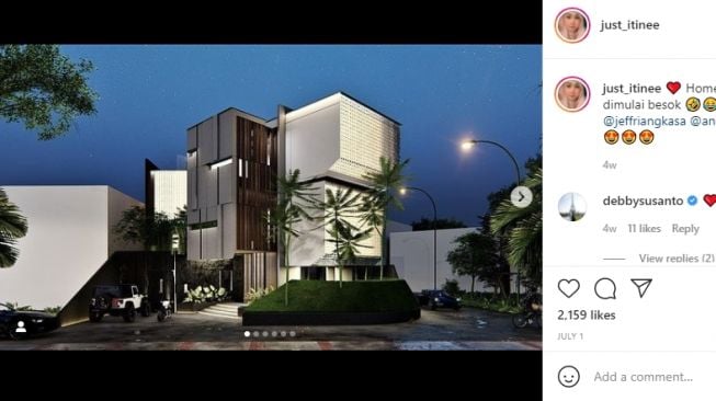 Desain rumah baru Mohammad Ahsan. [Instagram]