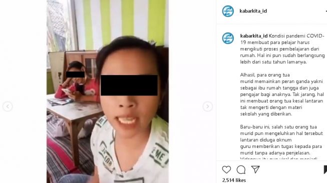 Wanita protes guru beri tugas ke murid tanpa video tutorial (instagram)