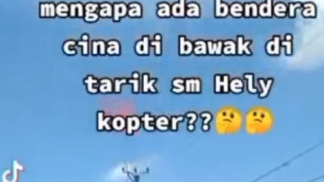 Viral Sebut Helikopter Bawa Bendera Komunis, Pemilik Akun TikTok Ini Banjir Kecaman