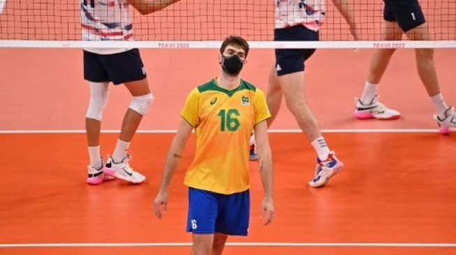 Tampil Beda, Alasan Pevoli Brasil Selalu Pakai Masker saat Berlaga di Olimpiade Tokyo