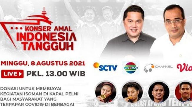 Bantu Tangani Covid-19, Konser Amal Indonesia Tangguh Bertabur Bintang