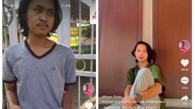 Difoto teman vs difoto kurir (tiktok/@bellinasturn)