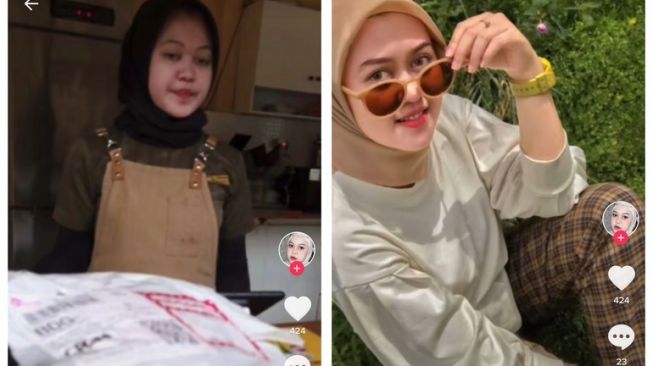 Difoto teman vs difoto kurir (tiktok/@ihsan sultan)