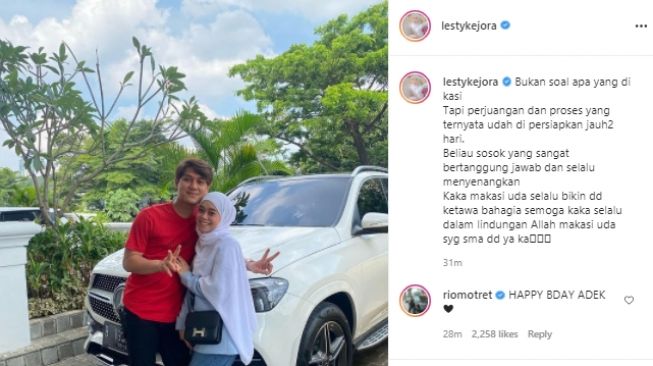 Lesti Kejora dan Rizky Billar (Instagram.com)