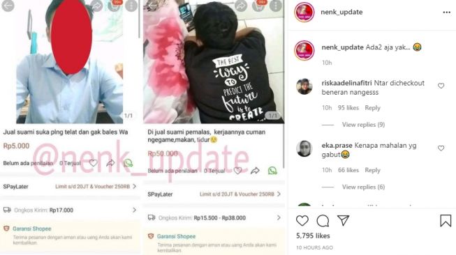 Nyeleneh Istri Jual Suami Rp 5 Ribu Warganet Nanti Dibeli Beneran Nangis