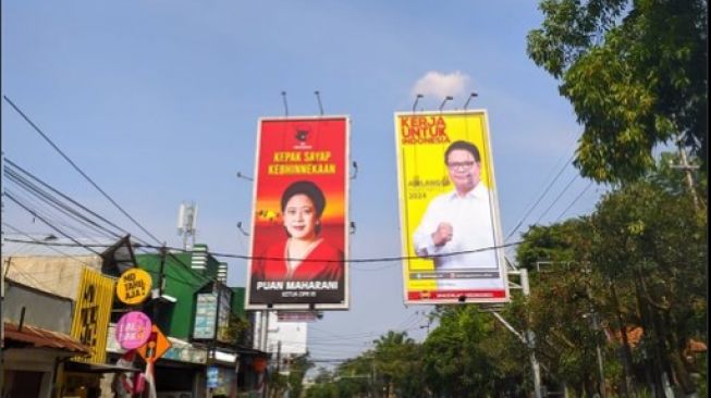 Ramai Baliho Politisi Dipasang Berdampingan, Publik: Bertarung Lewat Baliho