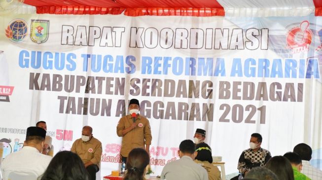 Bupati Sergai Apresiasi dan Dukung Penuh Peningkatan Aspek Agraria