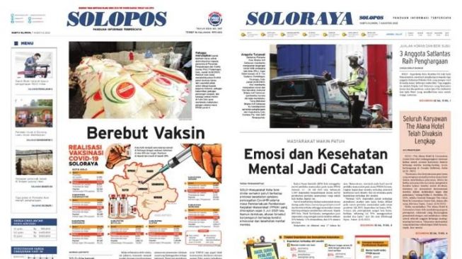 Solopos Hari Ini: Berebut Vaksin