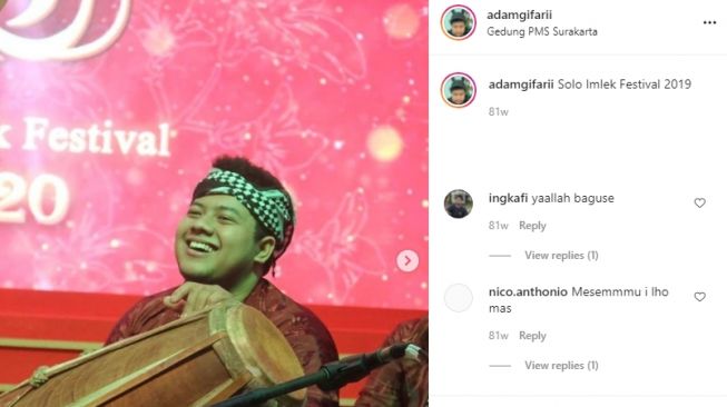 Potret Adam Gifari anak Rhoma Irama. [Instagram]