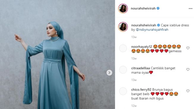 Potret Nurah Syahfirah Ibu Sambung Teuku Rassya. [Instagram]