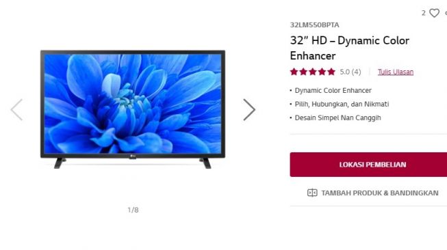 Daftar TV digital murah jelang migrasi TV analog ke TV digital. LG 32LM550BPTA (LG)