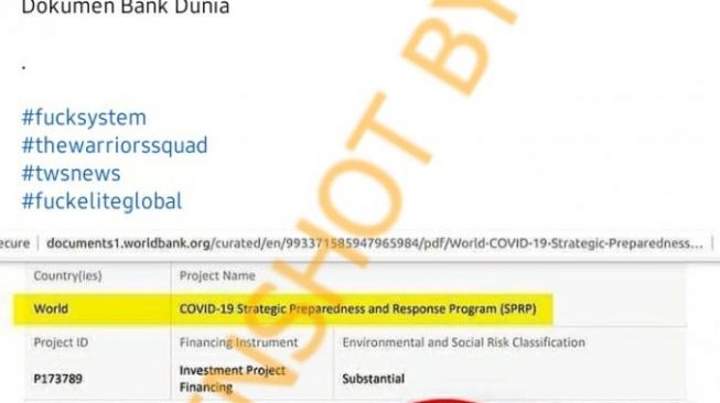 CEK FAKTA: Dokumen Bank Dunia Tetapkan Covid-19 Sampai Tahun 2025, Benarkah?