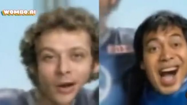 Potret Komeng bareng Valentino Rossi [Instagram]
