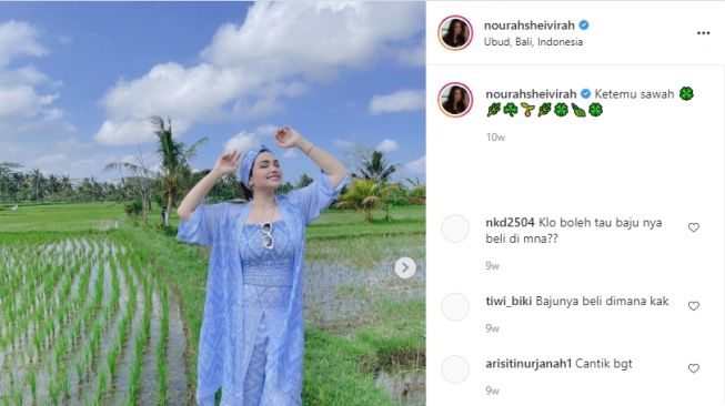 Potret Nurah Syahfirah Ibu Sambung Teuku Rassya. [Instagram]