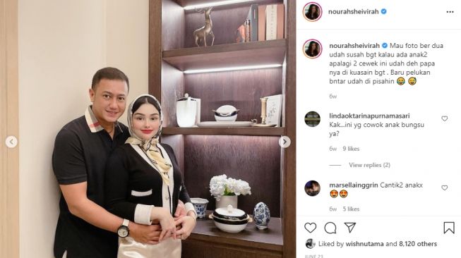 Potret Nurah Syahfirah Ibu Sambung Teuku Rassya. [Instagram]