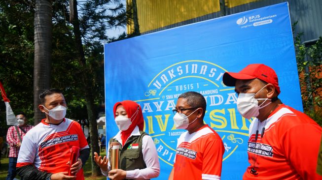 BPJS Ketenagakerjaan Gelar Vaksinasi bagi Pelajar di Bandung