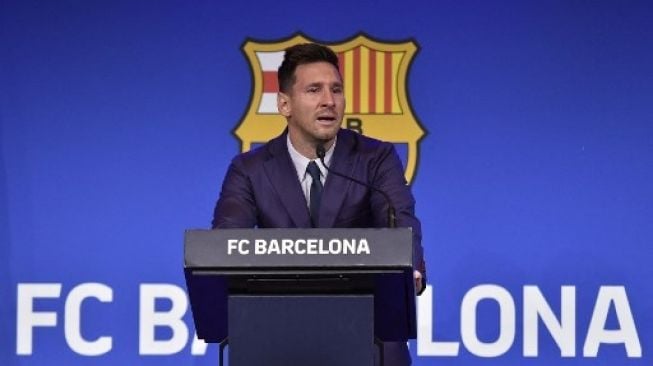 Pernyataan Lengkap Lionel Messi di Konferensi Pers Perpisahannya dengan Barcelona