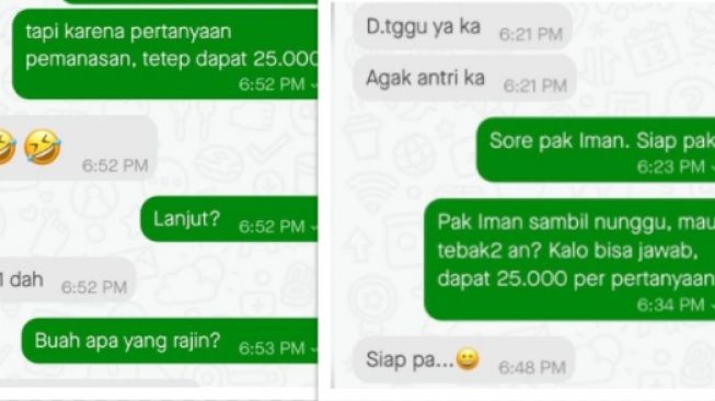 Customer beri tip ke driver lewat tebak-tebakan (instagram)