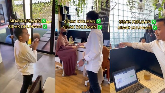 Aksi Bos Keliling Kantor Bagi-Bagi Uang ke Karyawan yang Salat Dhuha