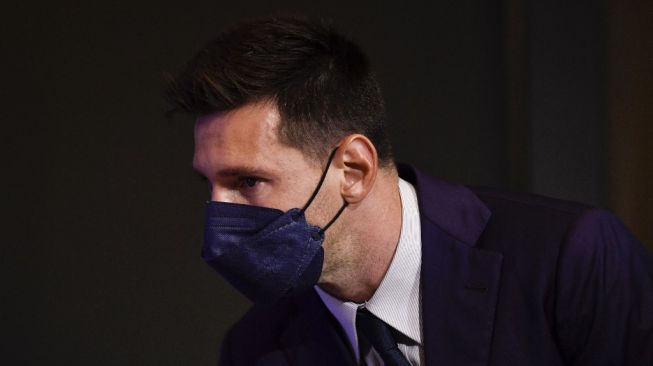 Mantan penyerang Barcelona, Lionel Messi. [Pau BARRENA / AFP]