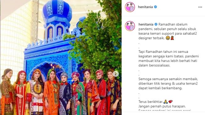 Heni Tania mantan artis yang dinikahi Kombes. [Instagram]