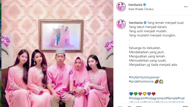 Heni Tania mantan artis yang dinikahi Kombes. [Instagram]