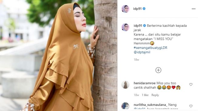 Potret Terkini Indah Dewi Pertiwi Pakai Baju Syar'i. [Instagram]