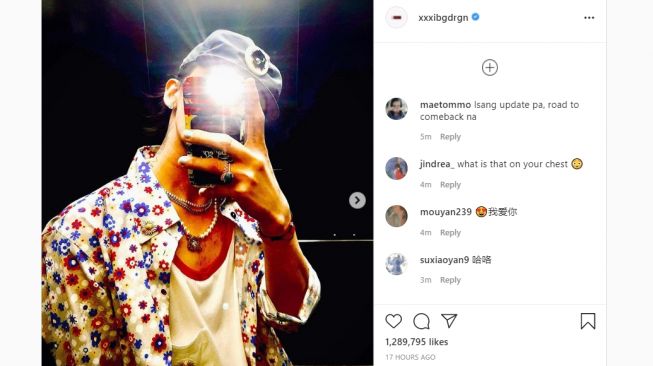 Foto Selfie Tanpa Kelihatan Wajah, G-Dragon Ditagih Comeback Oleh Penggemar