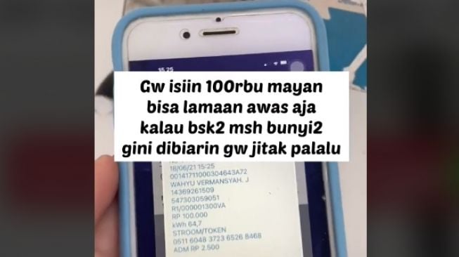 Wanita isikan token listrik tetangga (tiktok)