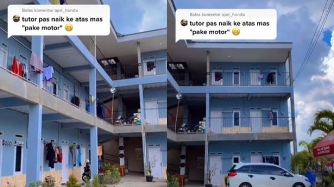 Viral Cowok Parkir Motor depan Kamar Kos Lantai 3, Caranya Bikin Publik Auto Sungkem