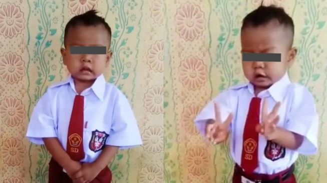 Gemas Banget, Viral Bocah Umur Dua Tahun Sudah Hafal Teks Pancasila