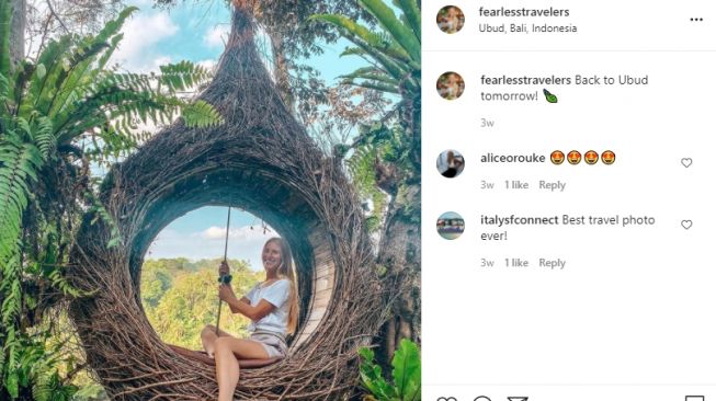 Potret Kaitlyn McCaffery Influencer AS yang Kecelakaan dan Koma di Bali. [Instagram]