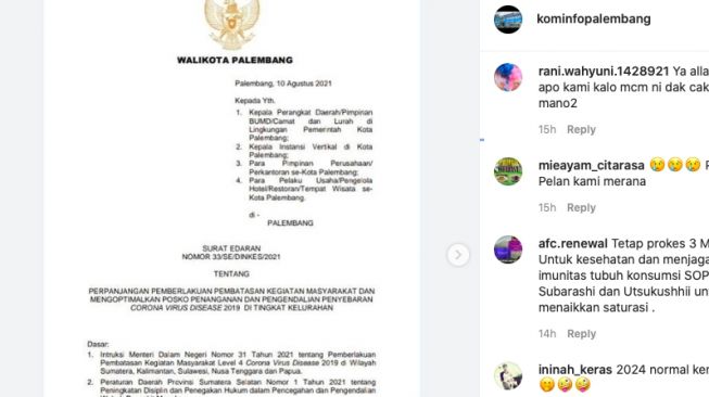 Resepsi Pernikahan Masih Dilarang saat PPKM Diperpanjang, Netizen: Lama-lama Merana