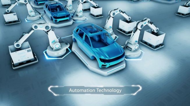 Teknologi otomatisasi Volkswagen. Perusahaan ini juga siap menerapkan kecerdasan buatan atau Artificial Intelligence (AI) berupa teknologi otomasi untuk pembuatan produknya di Amerika Serikat dan Meksiko [Volkswagen US via Autoevolution].