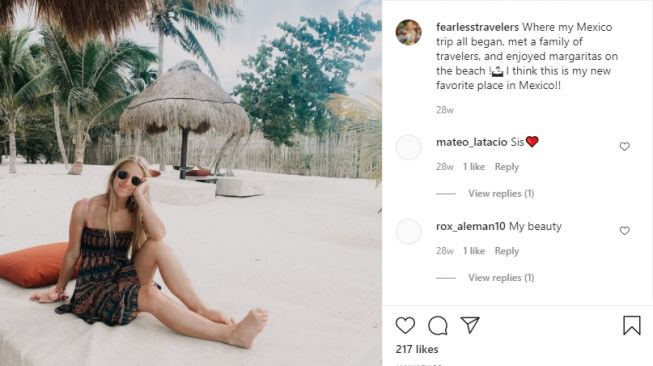 Potret Kaitlyn McCaffery Influencer AS yang Kecelakaan dan Koma di Bali. [Instagram]