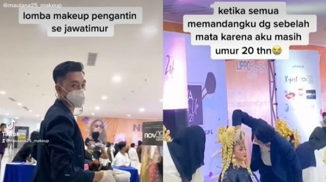 Kisah MUA Cowok Kerap Disepelekan. (TikTok/@maulana25_makeup)