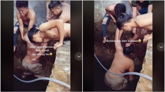 Tak Sadar Teman Tercebur Bak Mandi Selama 1 Jam, Aksi Penyelamatannya Jadi Sorotan